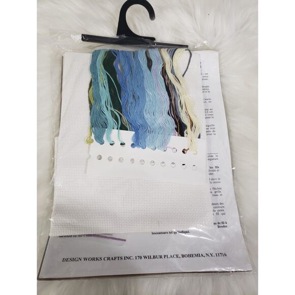 NEW RARE WHALE DESIGN WORKS vertical rise counted cross stitch kit vintage snow - Picture 5 of 5